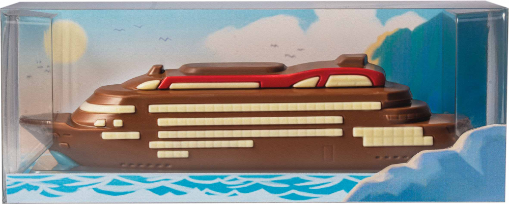 Kreuzfahrtschiff in Geschenkverpackung - Schokolade